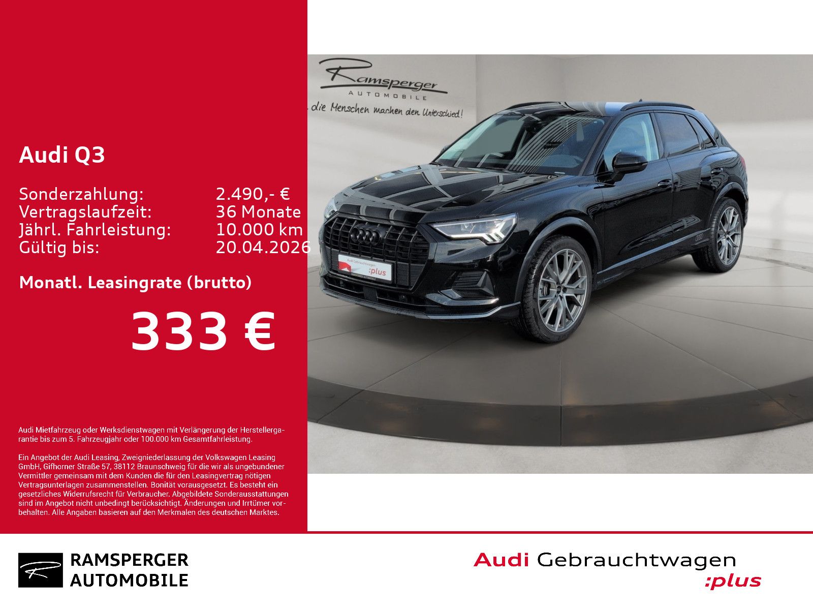 Audi Q3 SUV advanced 35 TFSI LED ACC Navi AHK EPH+
