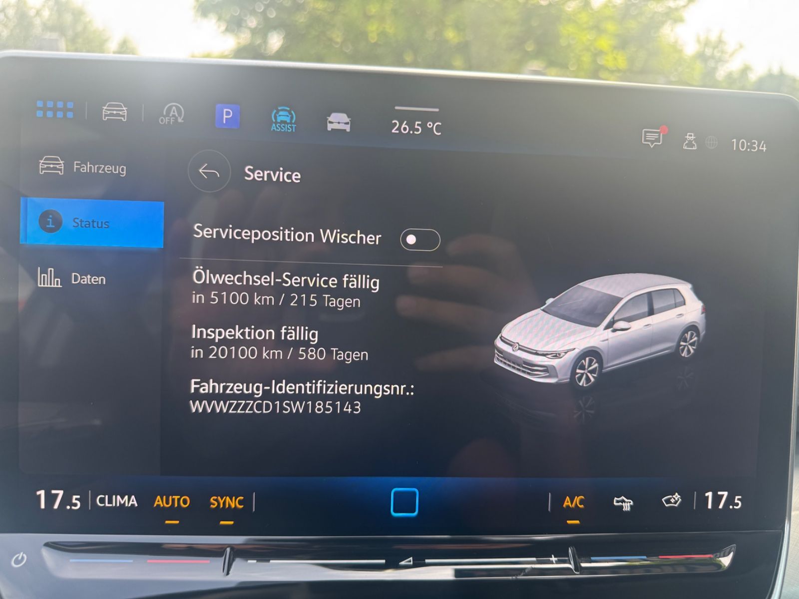 Fahrzeugabbildung Volkswagen Golf VIII Lim. Goal LED+Kamera+ACC+DAB