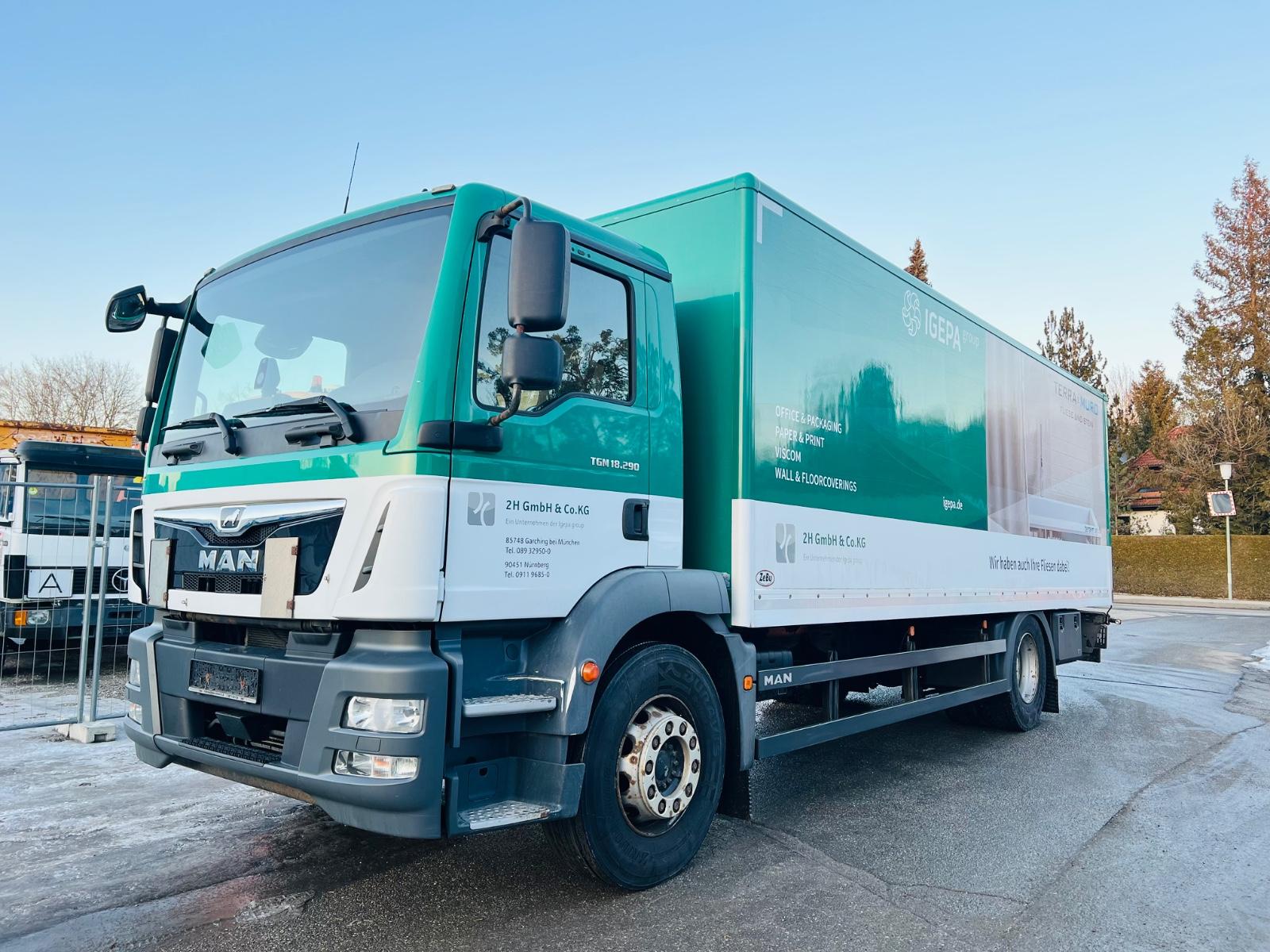 MAN TGM 18.290 4x2 Koffer + LBW 1.Hand Top!!!