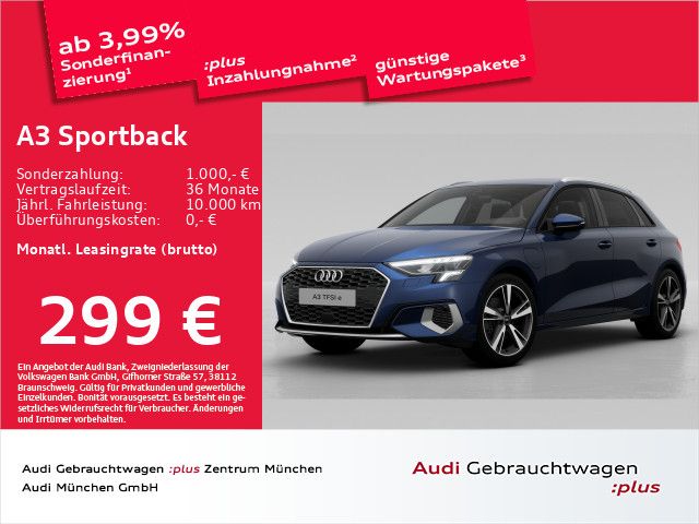 Audi A3 Sportback 40 TFSI e S tronic advanced ACC/Vir