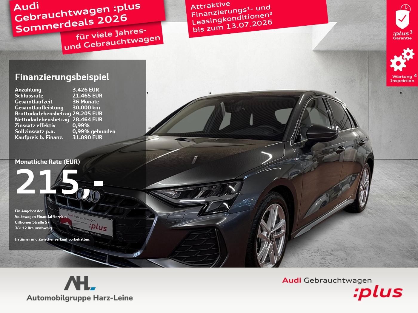 Audi A3 Sportback 35 TDI S line S-tronic LED Navi ACC