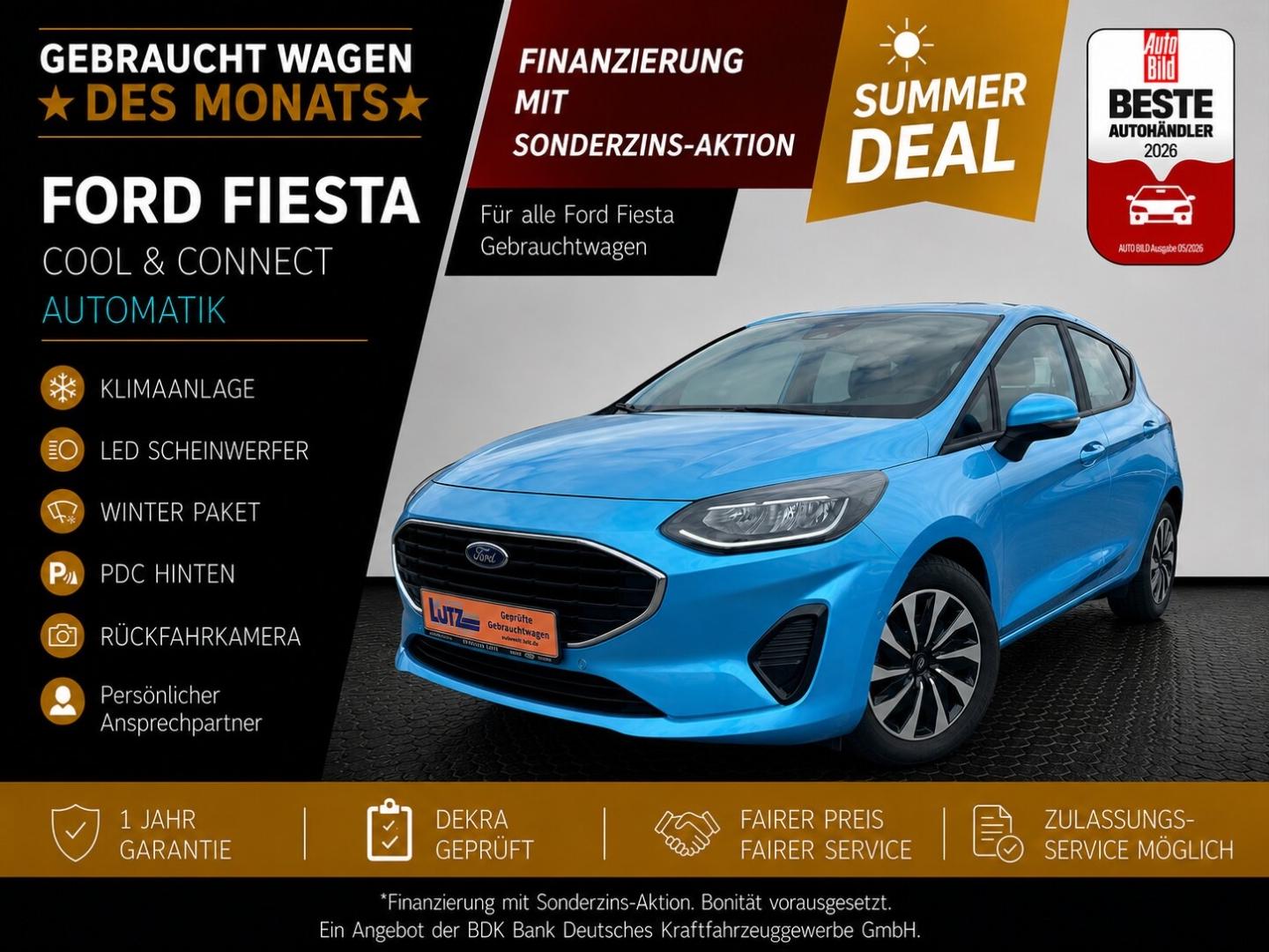 Ford Fiesta Cool & Connect Automatik Klima City Stop 