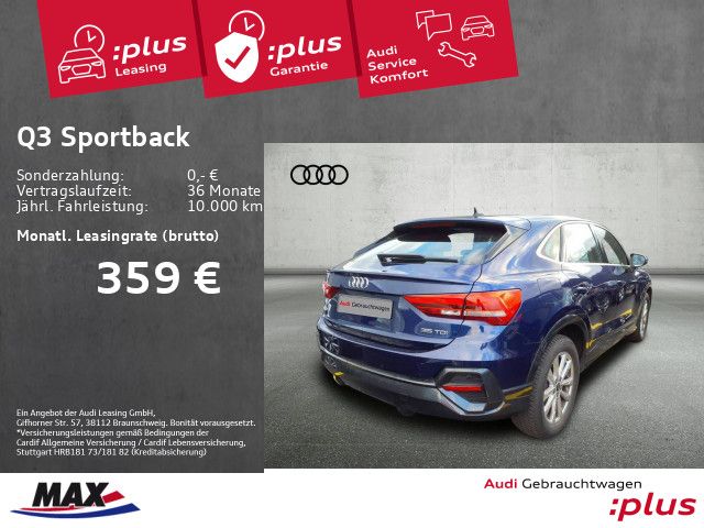 Audi Q3 Sportback 35 TDI +LED+KAMERA+VC+NAVI+SITZHZG+