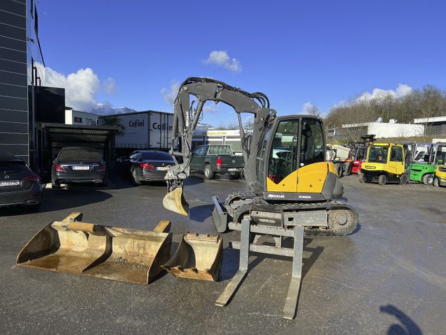 MECALAC 8 MCR-T4 *2xSchaufeln+Paletengabel+Radladerschau