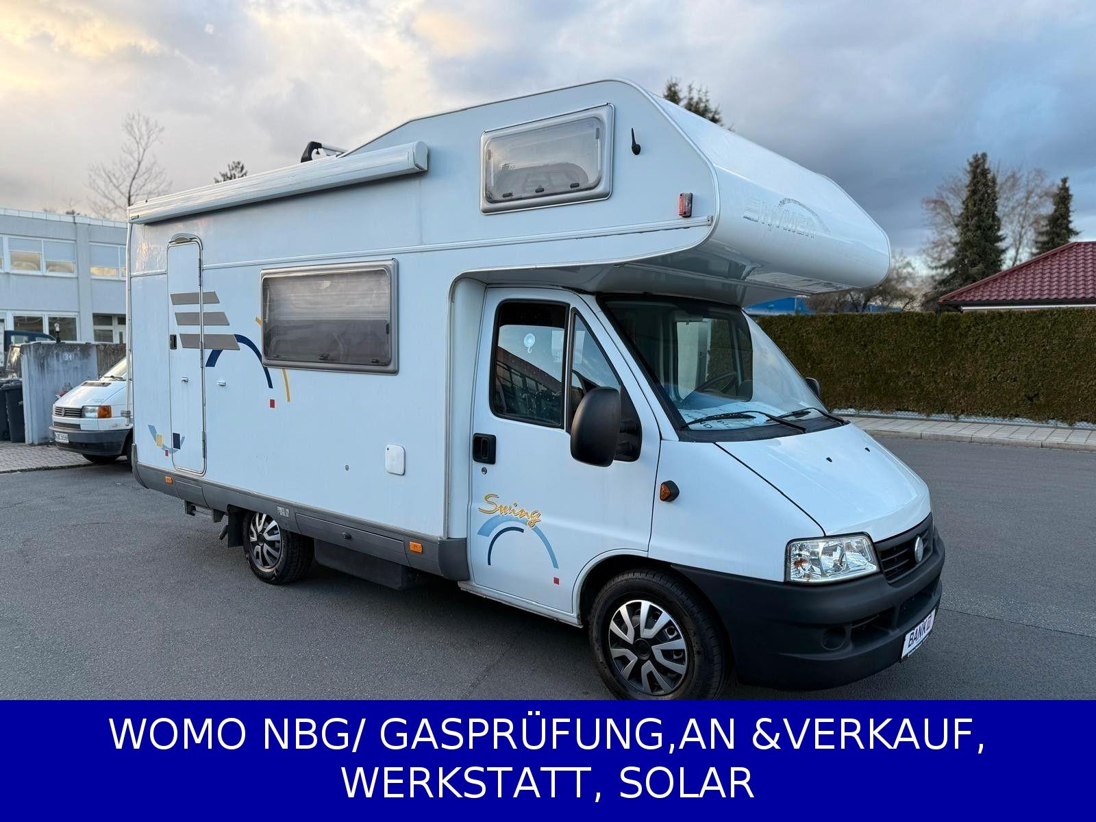 HYMER / ERIBA / HYMERCAR Swing/1.Hd/2xSitzGrp/6xSitz/6xSchlafPlz/Sch.Heft