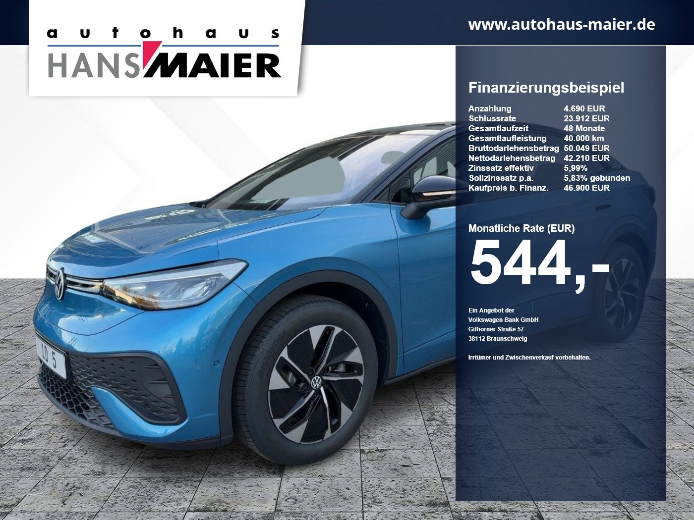 Volkswagen ID.5 Pro Goal Wäpu Navi IQDrive 8fach 286PS 77KW