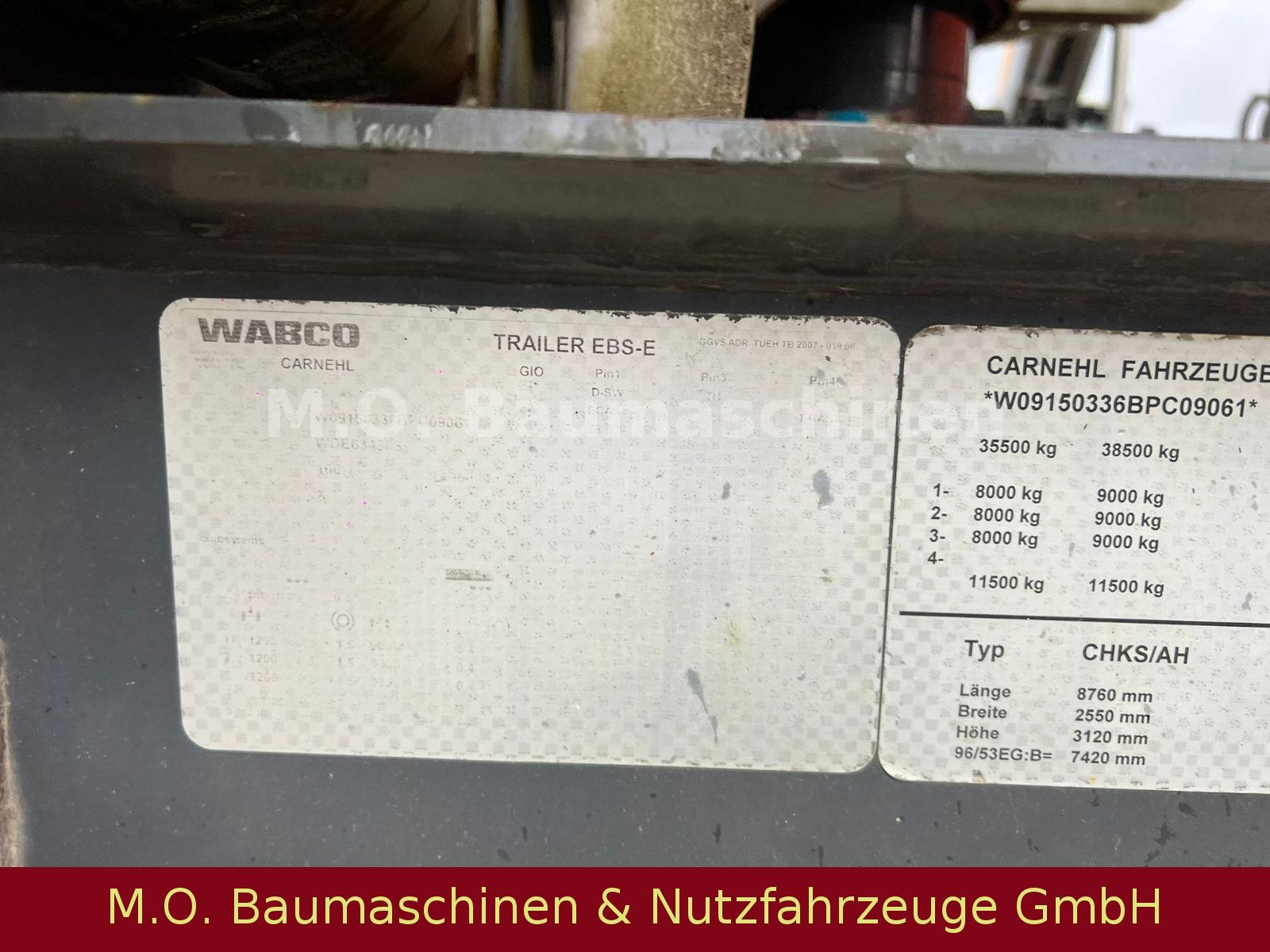 Fahrzeugabbildung Carnehl CHKS/AH / 3 Achser / Luft / ALUMINIUM / 26m³/