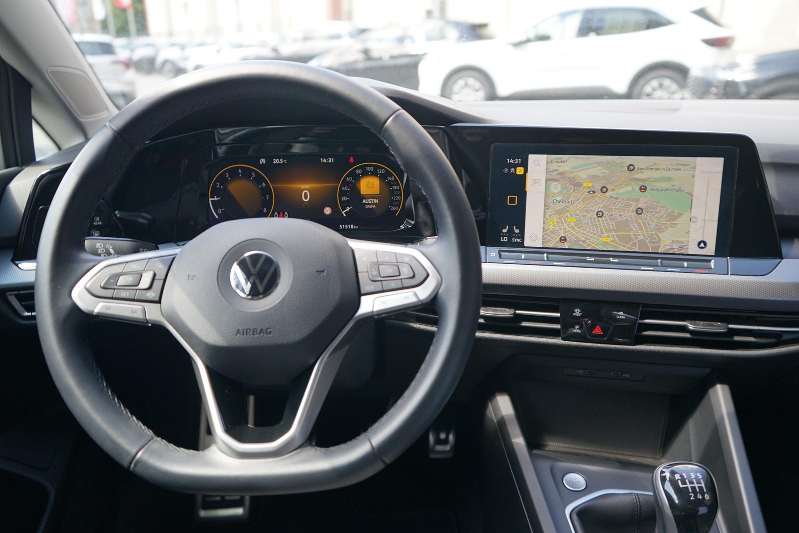 Volkswagen Golf VIII 1.0 Active LED Navi Sitzheizung PDC, миниатюра 11