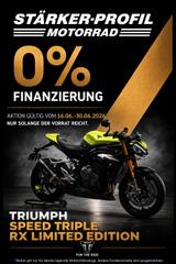 Triumph Speed Triple 1200 RX 0% FINANZIERUNG VERFÜGBAR - Triumph Speed Triple 1200 RX