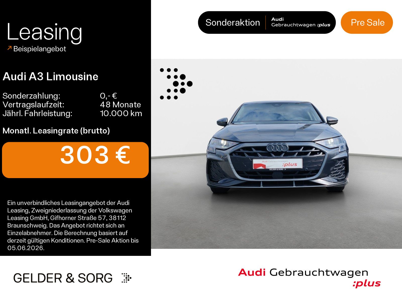 Audi A3 Limousine 35 TDI S line Sound*RFK*Navi*Virt.