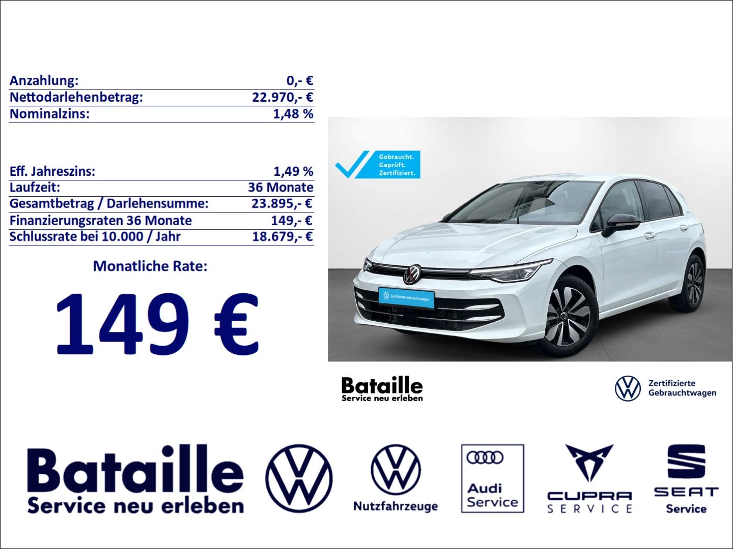 Volkswagen Golf VIII 1.5 TSI Goal Kamera ACC App-Connect