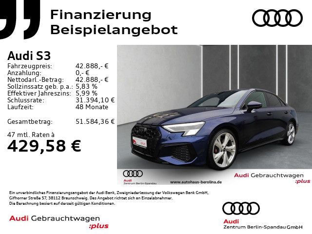Audi S3 Lim. *MATRIX*B&O*R-CAM*Opt.-Schwarz+*NAV+*