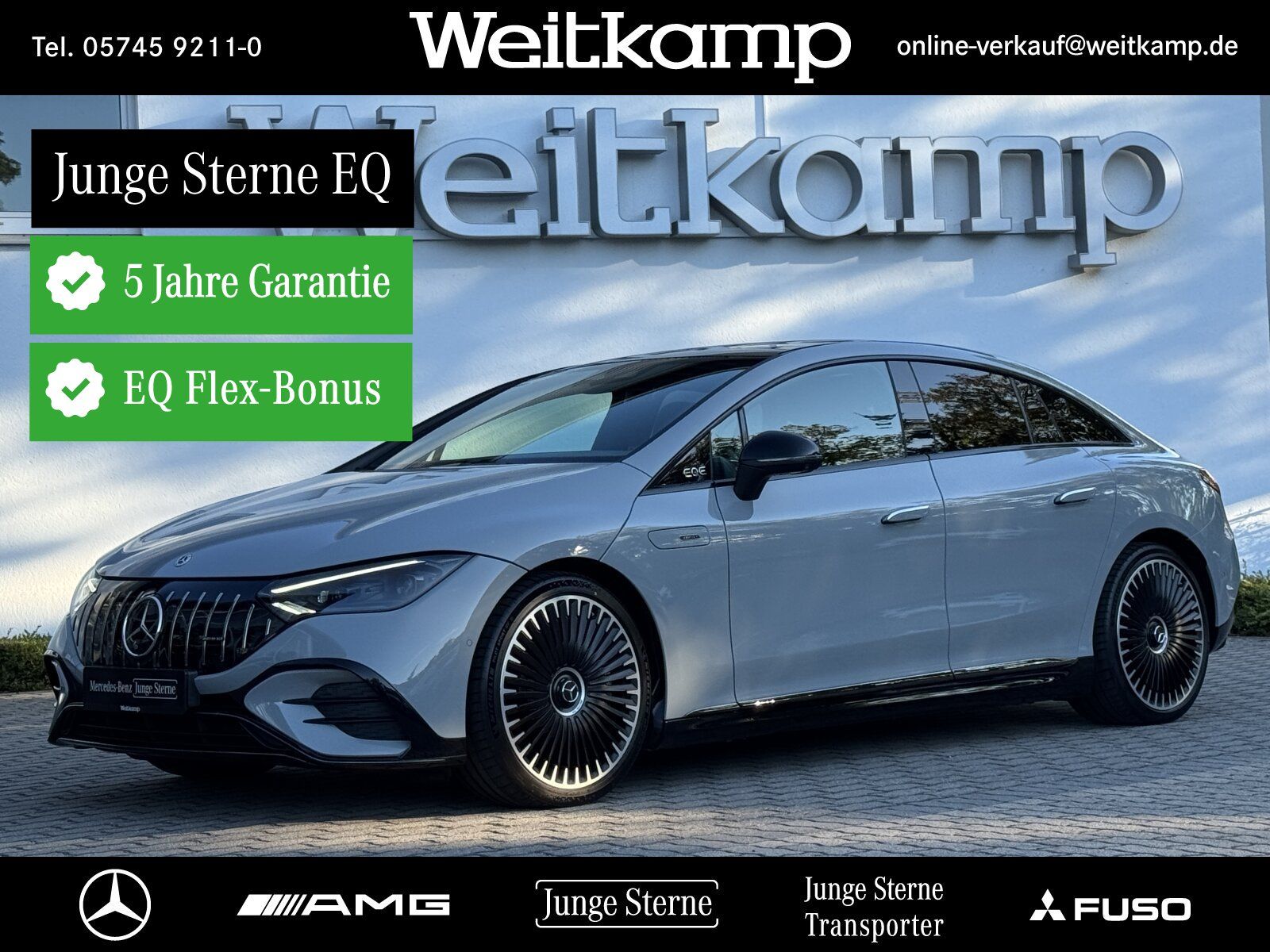 Mercedes-Benz AMG EQE 53 4M+ Night+21"+PremPlus+Massage+Pano