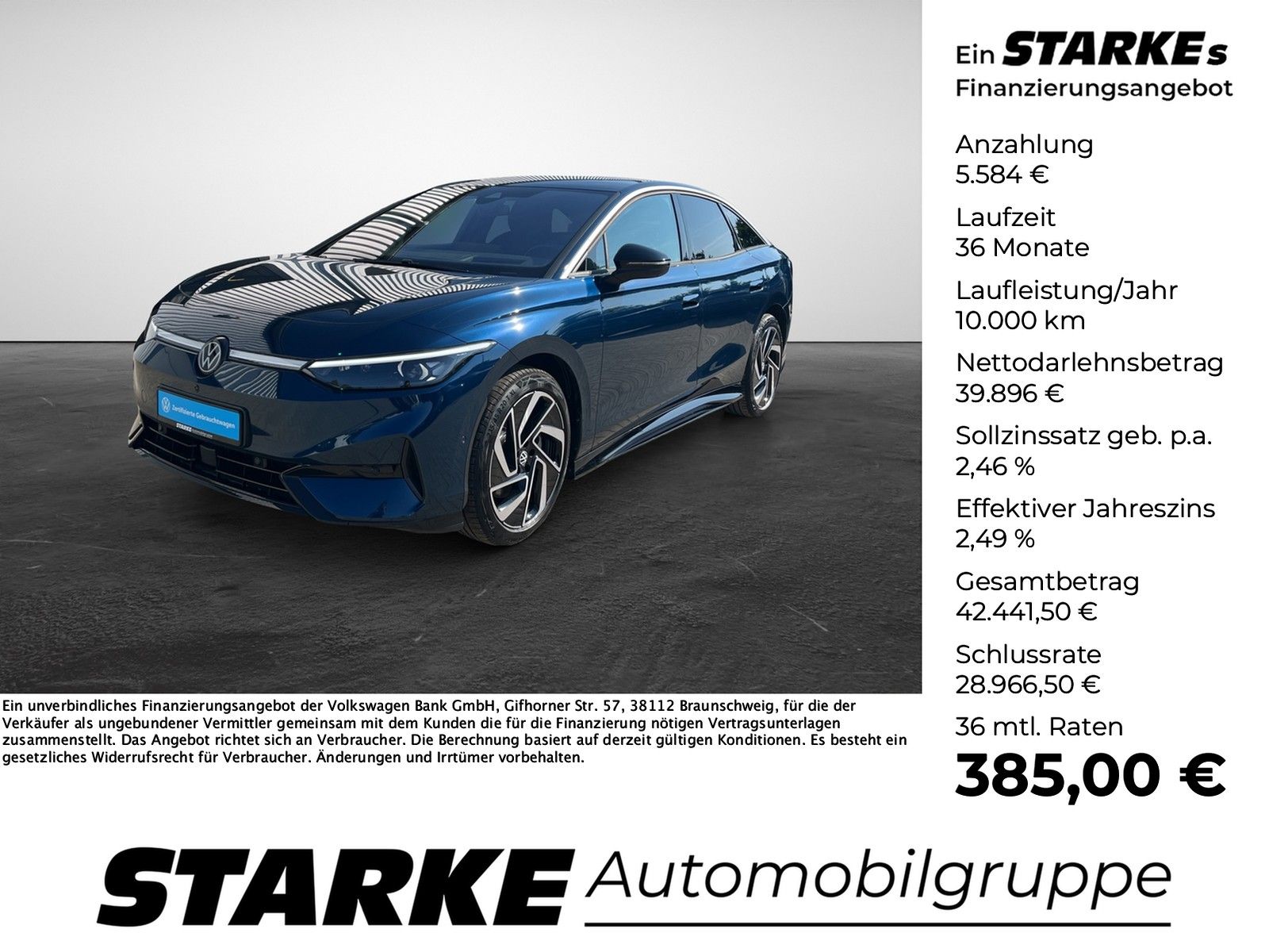 Volkswagen ID.7 Pro HeadUp AHK Navi LED Kamera PDC LM Tem foto 1