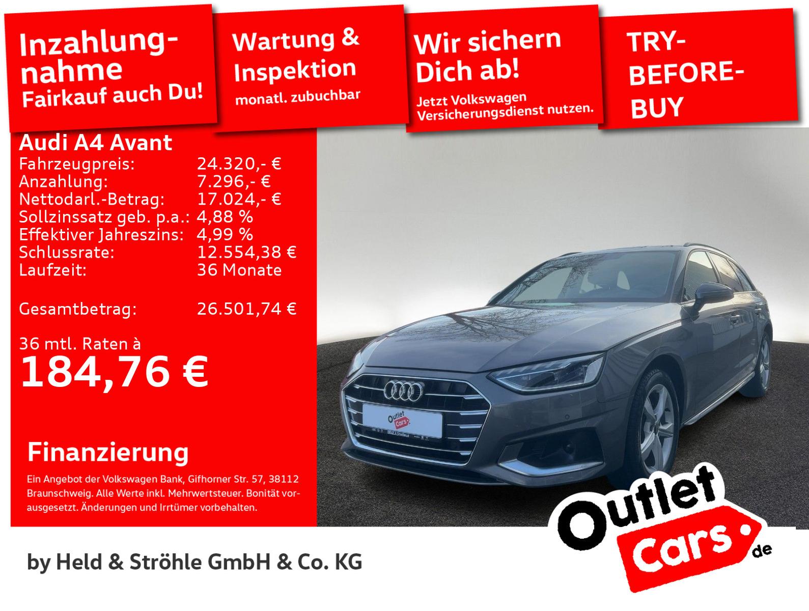 Audi A4 Avant advanced 35 TDI AHK LED LEDER NAVI+ SHZ