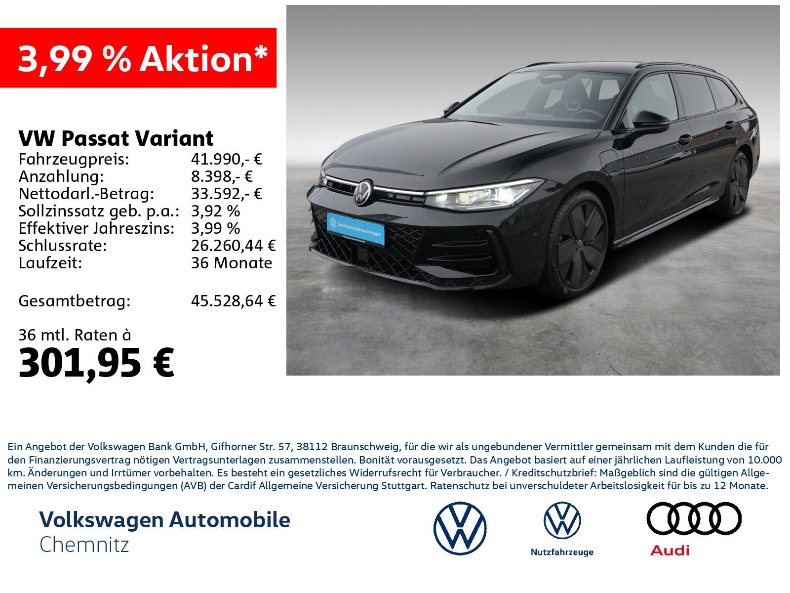 Volkswagen Passat Variant 1.5 eHybrid R-Line*Massage*LED* imagem 2
