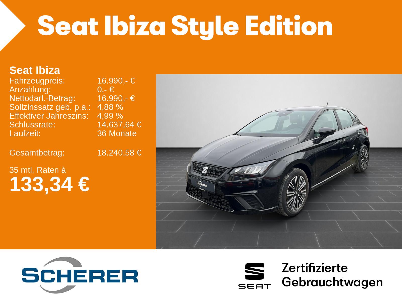 Seat Ibiza 1.0 TSI CarPlay/EPH/LED/Sitzheiz./Touchscr
