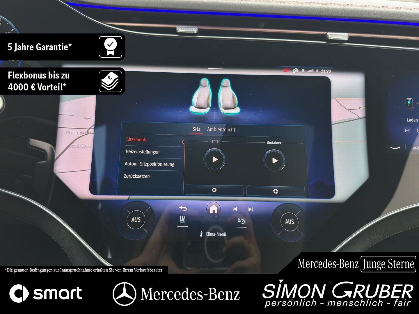 Fahrzeugabbildung Mercedes-Benz EQE 43 4M SUV AMG Night I+II HUD Hyper AHK