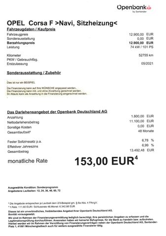 Fahrzeugabbildung Opel Corsa F Edition -52.755KM/Navi/Sitzheiz/TEMP-