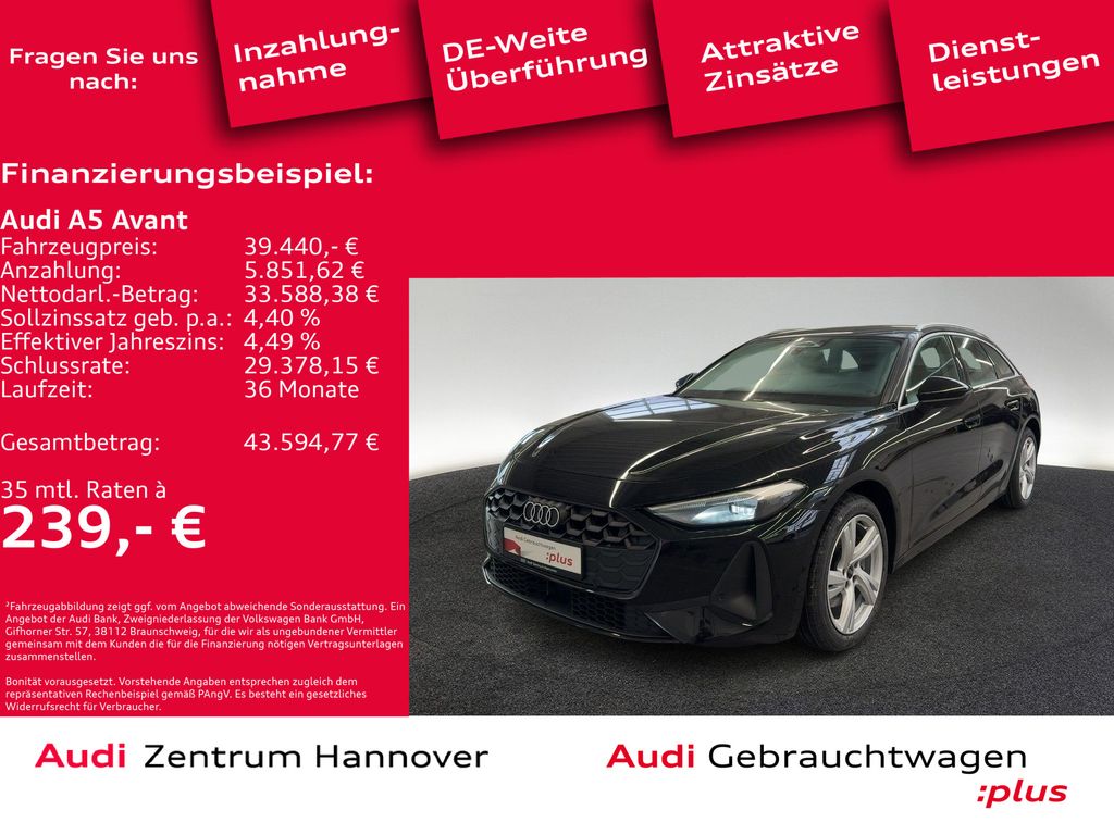 A5 Avant 2.0 TFSI Kamera ACC Leder Sportsitze
