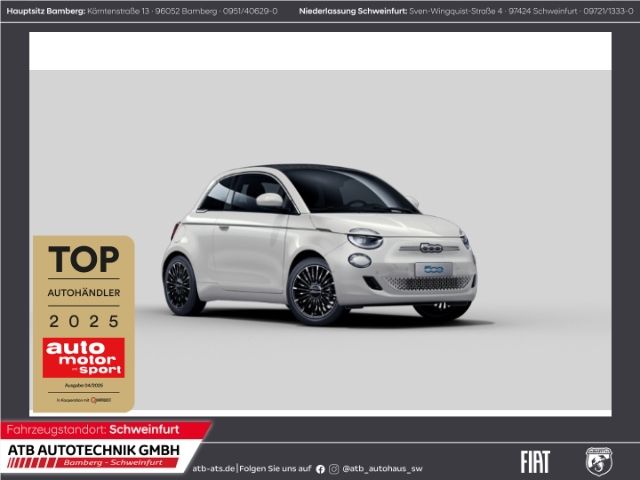 Fiat 500e Cabrio 42 kWh LaPrima Navi LED ACC Apple Ca