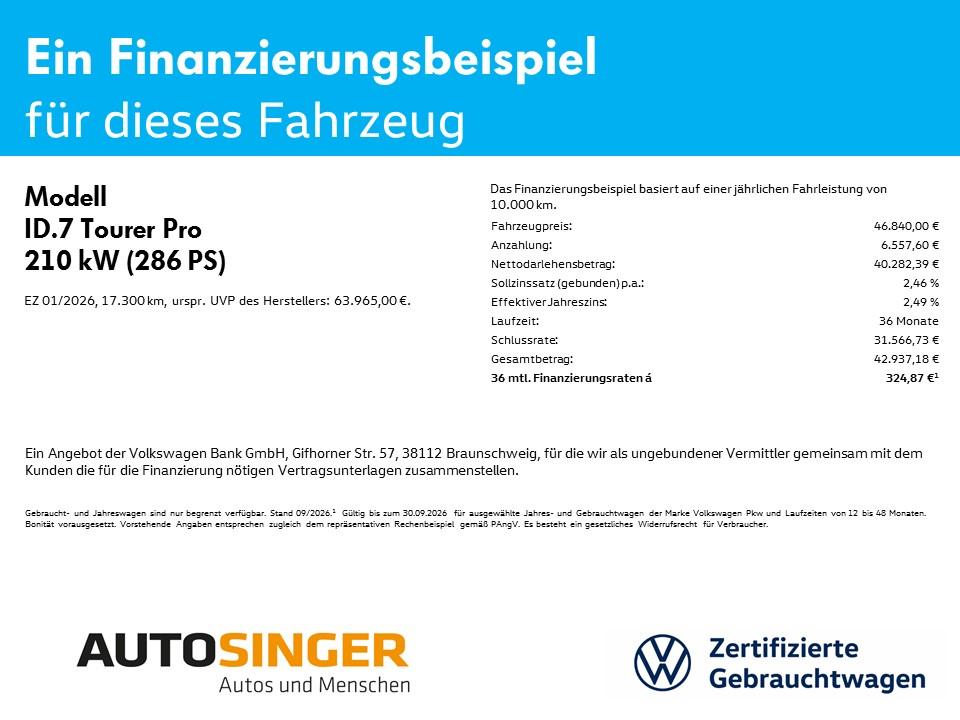Volkswagen ID.7 Tourer Pro *AHK*WÄRME*IQ-L*ACC*HUD*NAV*AREA