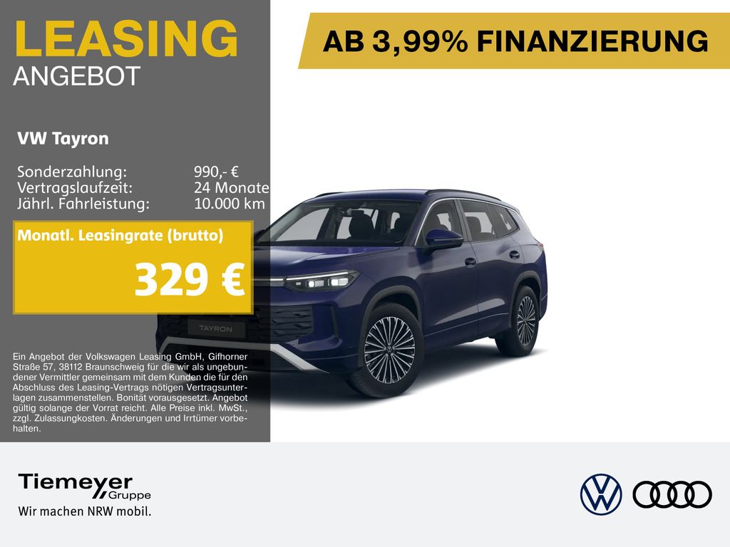 Volkswagen Tayron 2.0 TDI 4M LIFE 7-SITZE MATRIX ASSIST AHK