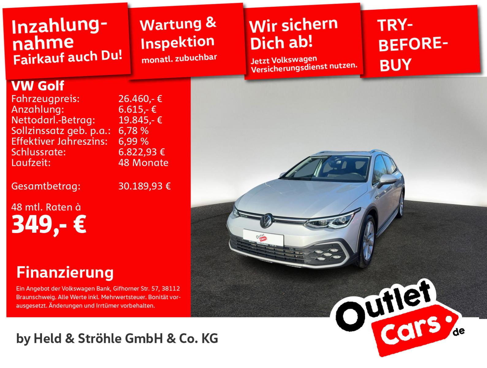 Volkswagen Golf Alltrack 2.0 TDI DSG 4M AHK STANDHZG MATRIX