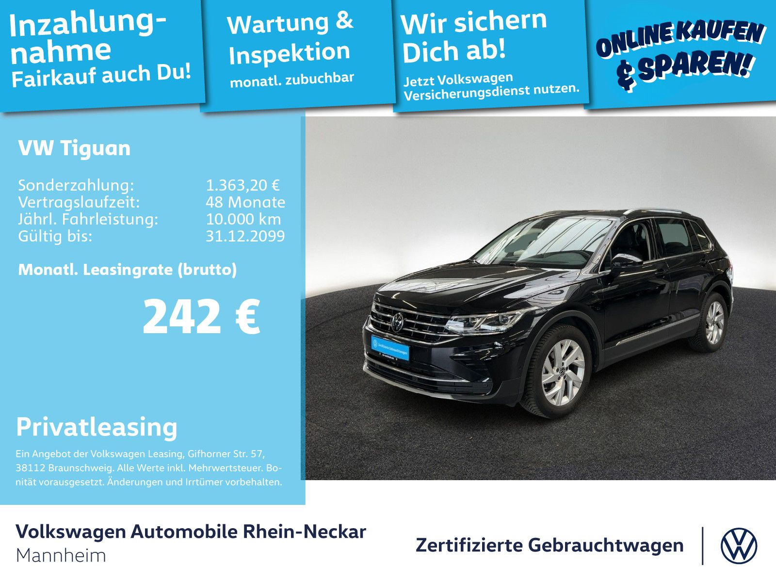 Volkswagen Tiguan 1.5 TSI Elegance DSG Navi AHK Kamera uvm