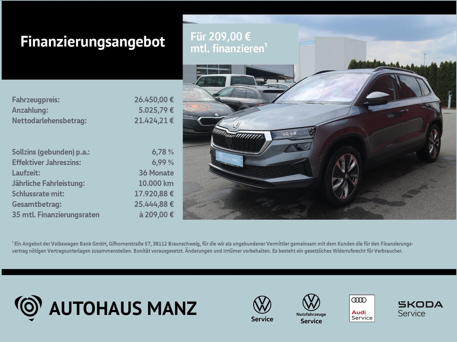 Skoda Karoq 2.0 TDI Style 4x4 KLIMA LED NAVI ALU