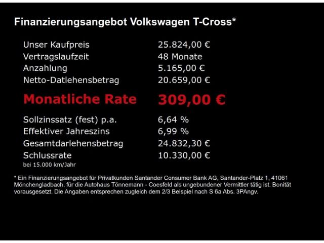 T-Cross GOAL TSI DSG+AHK+NAVI+RÜCKFAHRKAMERA+SIT