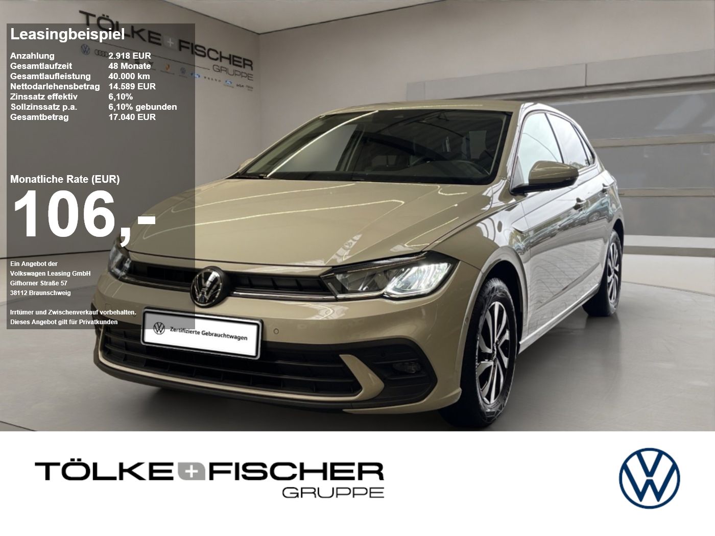 Volkswagen Polo VI 1.0 TSI Life ACC Kam. Navi Virtual LED