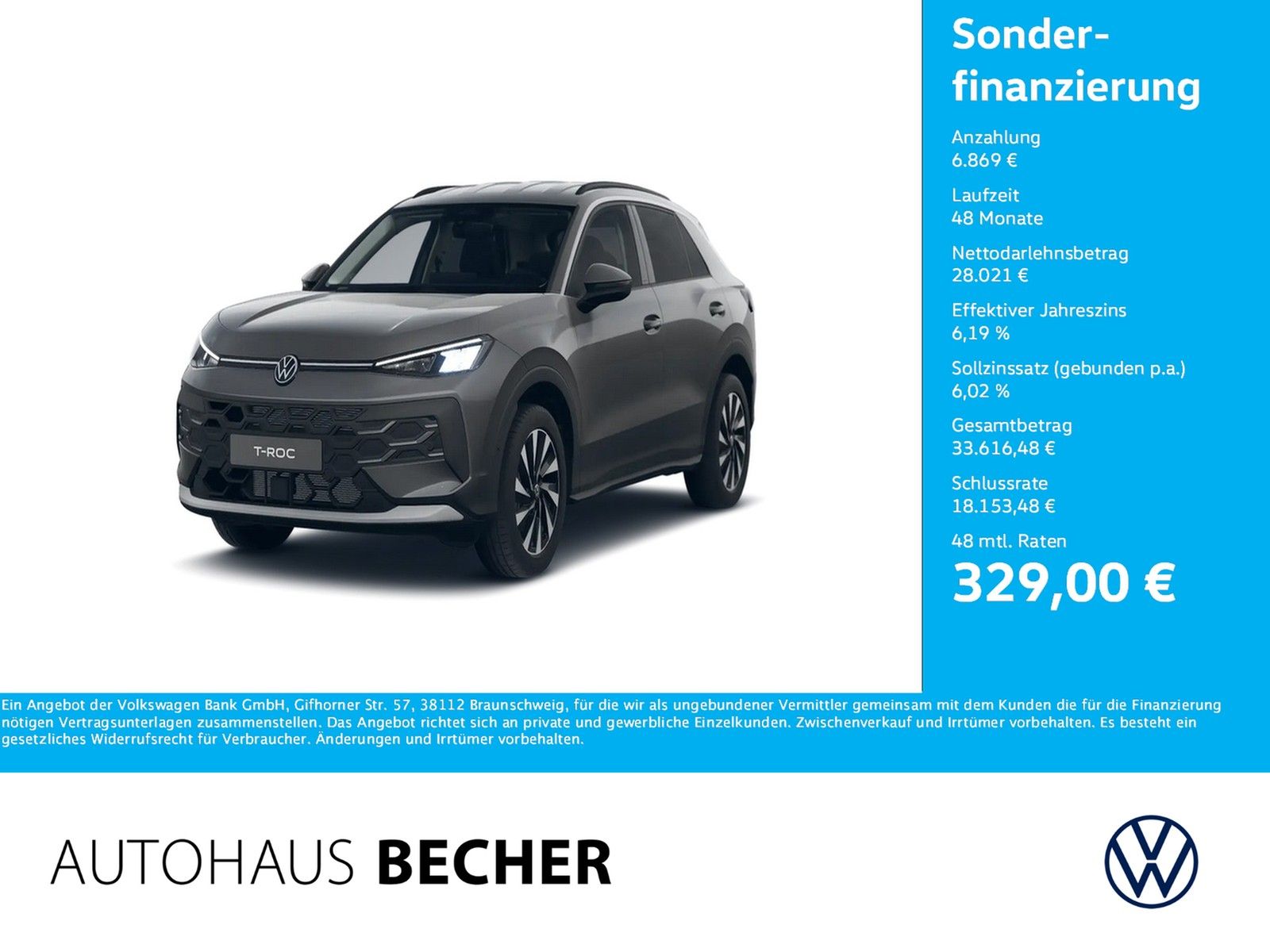 Volkswagen T-Roc Energy 1.5 eTSI DSG /AHK/CarPlay/LED