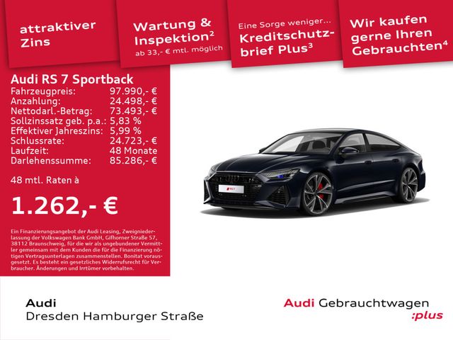 Audi RS 7 Sportback 4.0TFSI quatt. Dynamik-Paket plus