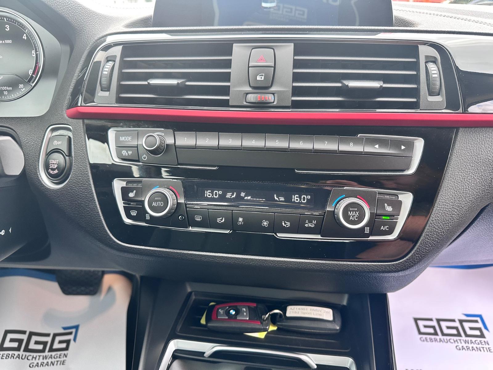 BMW 218 d Coupe Sport Line Navi SitzHz PDC LED 1.Hand, миниатюра 18
