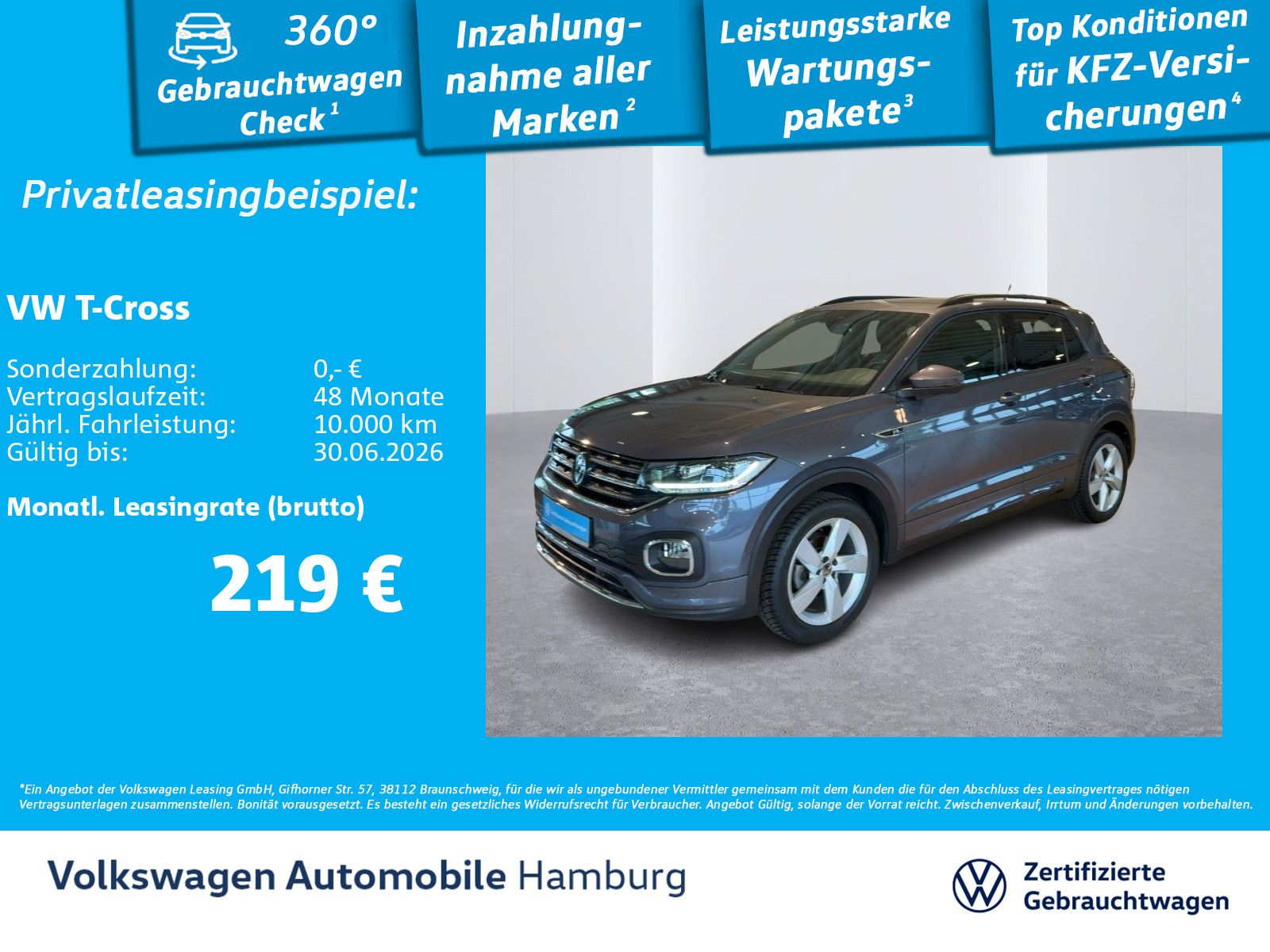 Volkswagen T-Cross 1.0 TSI R-Line ACC Navi Kamera