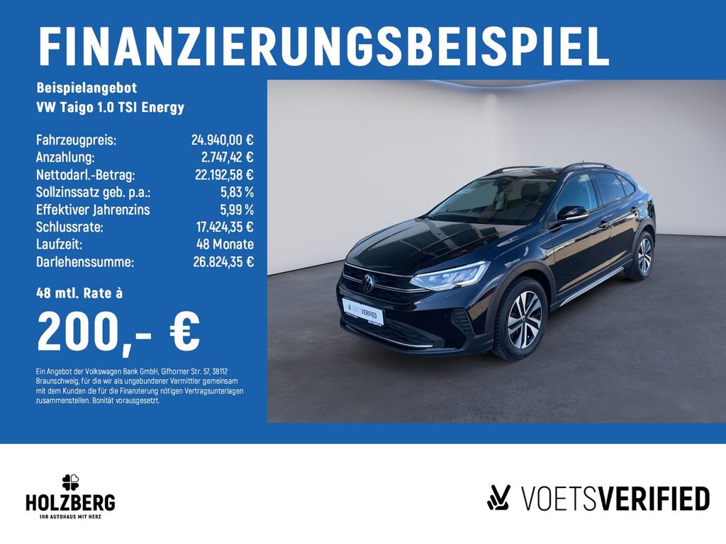 Taigo 1.0 TSI Energy NAVI+ACC+RFK