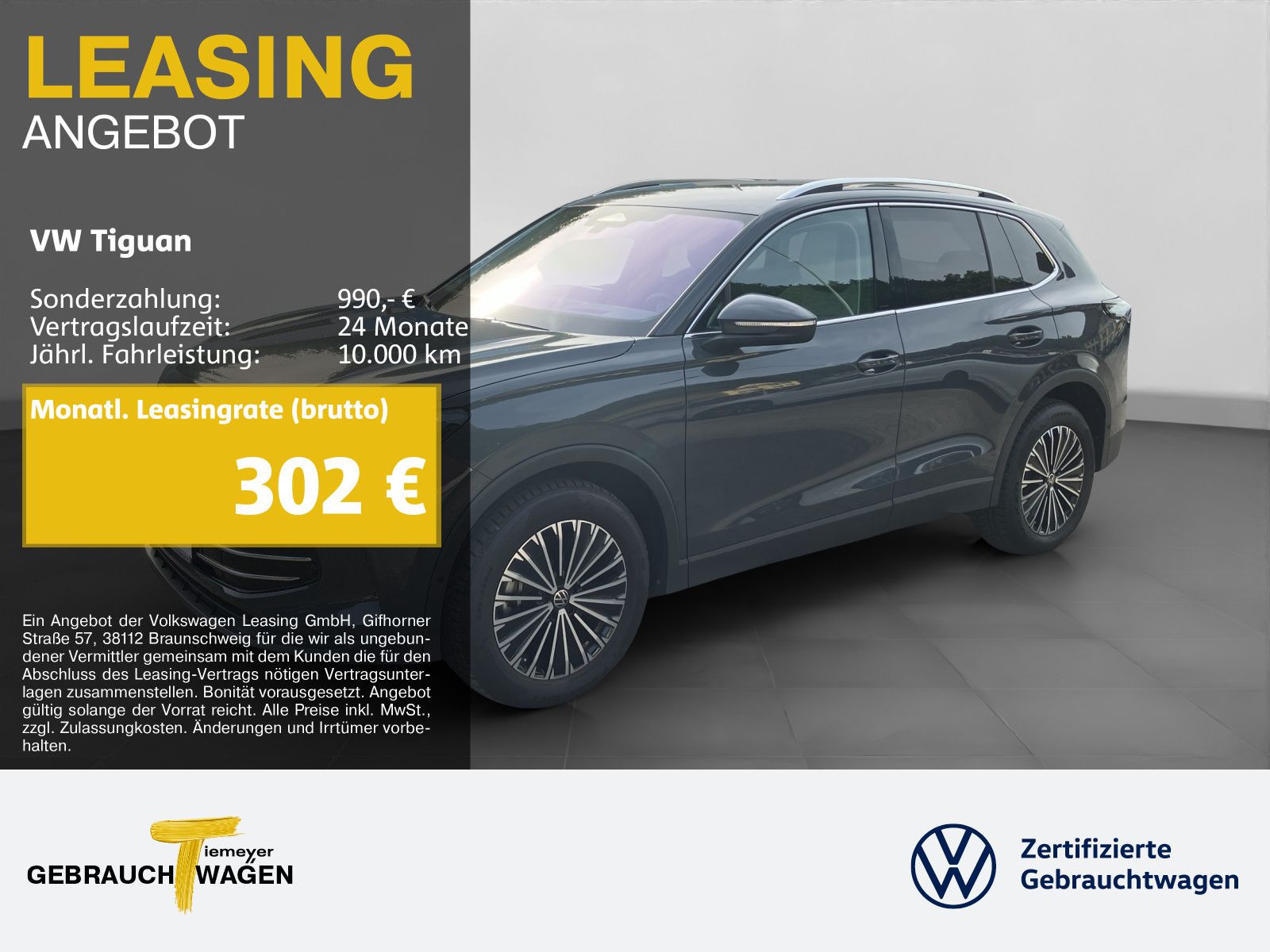 Volkswagen Tiguan 2.0 TDI DSG ELEGANCE ST.HEIZ LEDER DCC AH