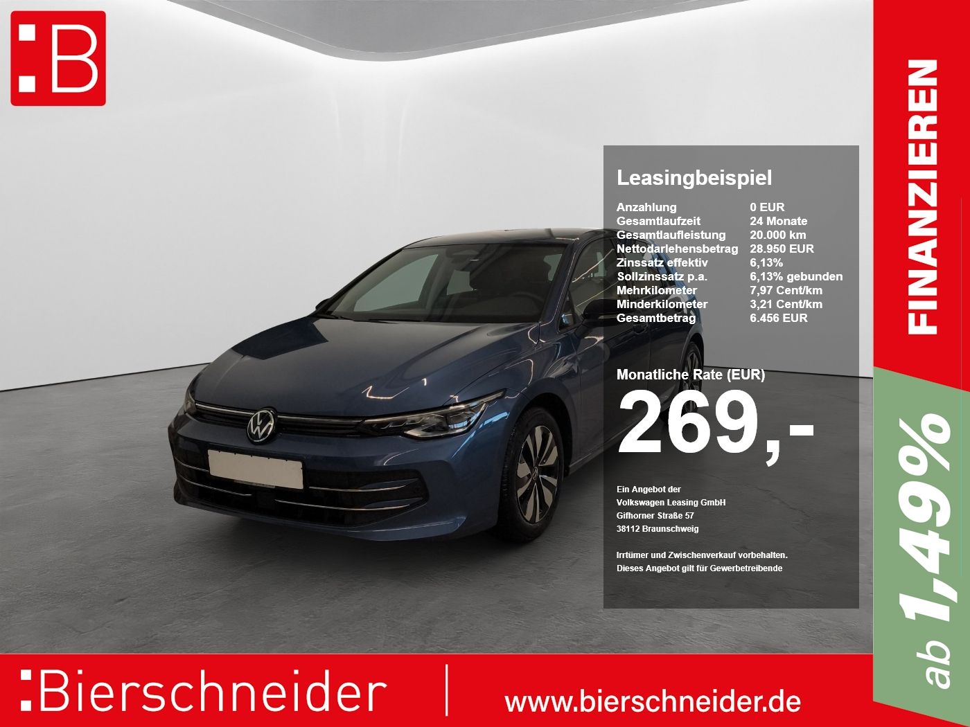Volkswagen Golf 8 1.5 eTSI DSG Goal IQ-LIGHT ACC AHK PDC KA