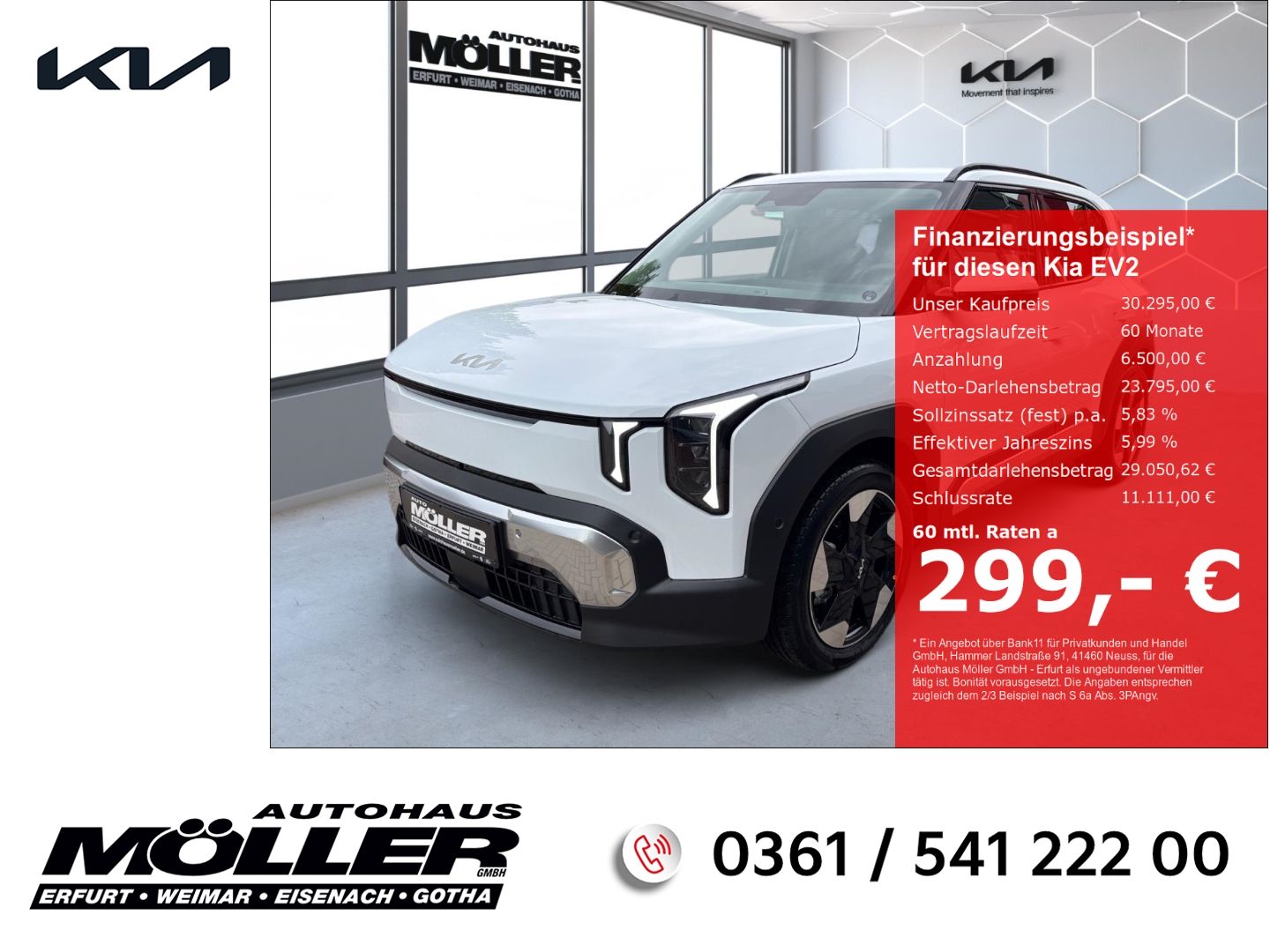 Kia EV2 Earth 42.2 P3+P5-P7 360° Totwinkel 18'' Soun