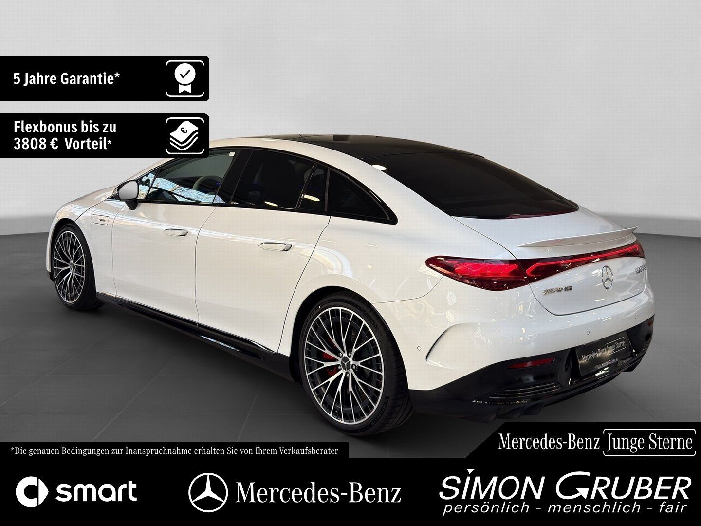 Fahrzeugabbildung Mercedes-Benz EQE 43 4M AMG Night Hyper Pano Carbon Nappa TV
