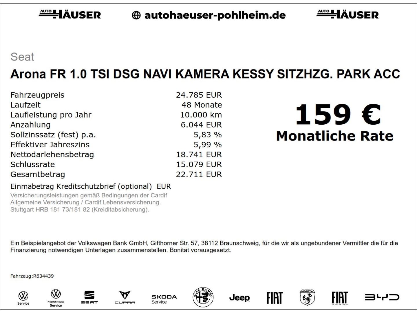 Seat Arona FR 1.0 TSI DSG NAVI KAMERA KESSY SITZHZG. imagem 2