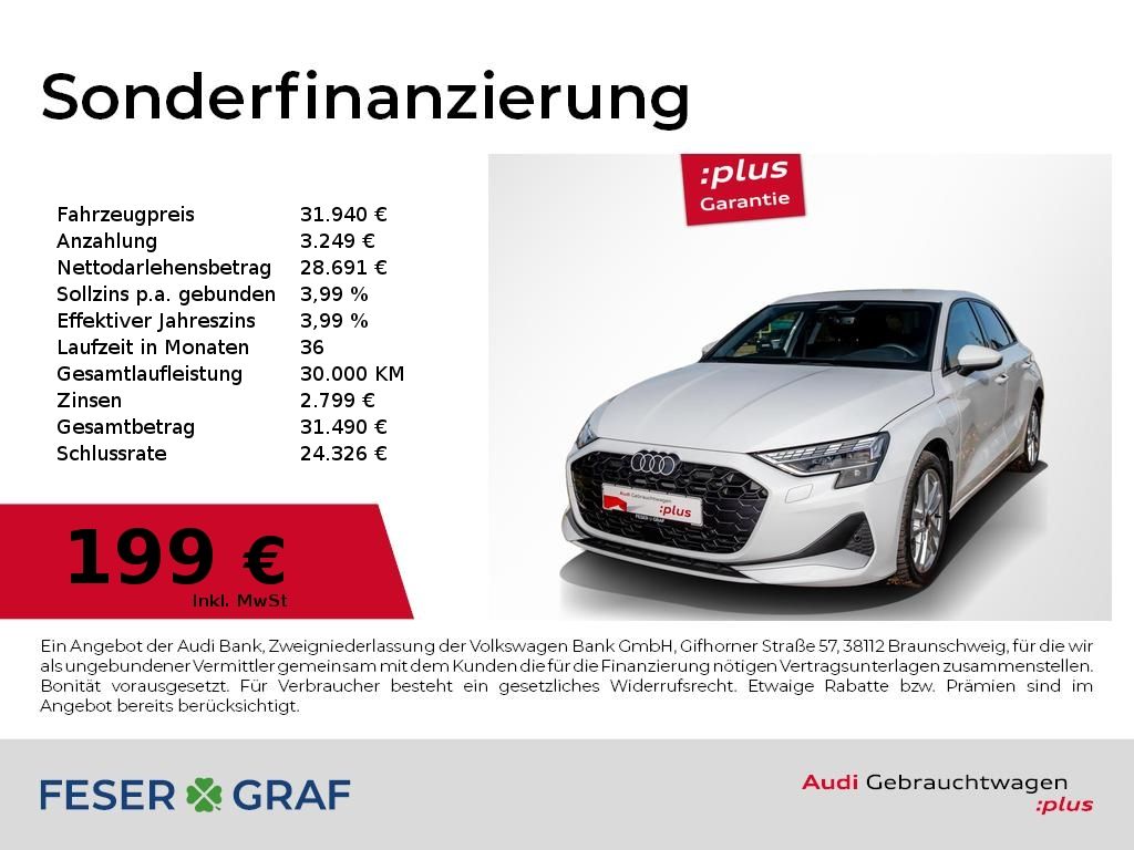 Audi A3 SB TFSIe S tronic adv./LED/PDC+/Navi+/Kamera