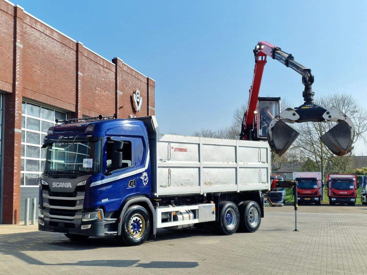 Scania G500 6x2 - Tipper + Palfinger epsilon M110L - Re
