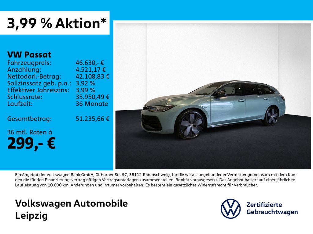 Volkswagen Passat 1.5 eHybrid R-Line *Pano*AHK*HuD*IQ.LIGHT