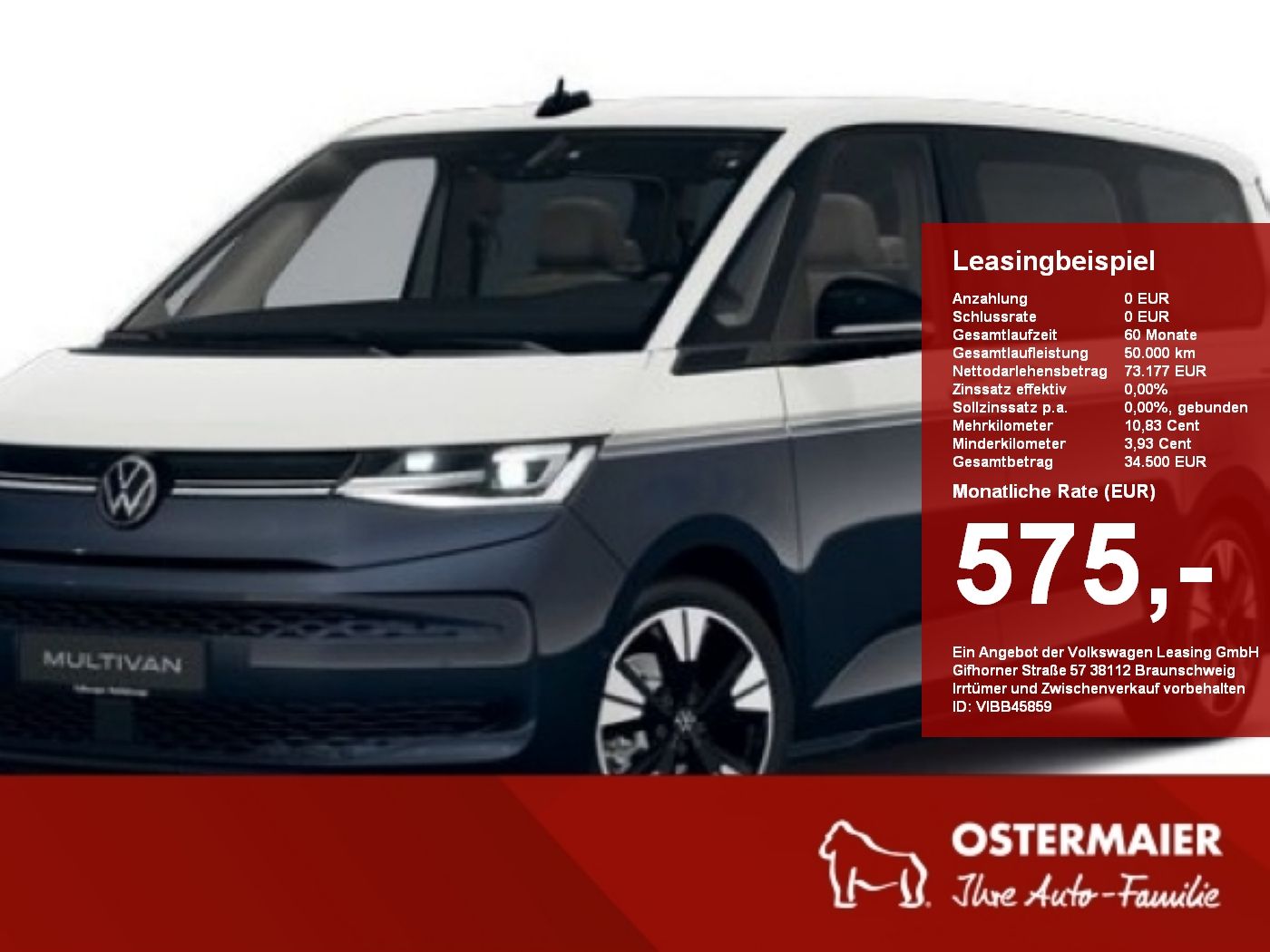 Volkswagen T7 Multivan GOAL 2.0TDI DSG LR AHK,7-S.,St.Hzg.