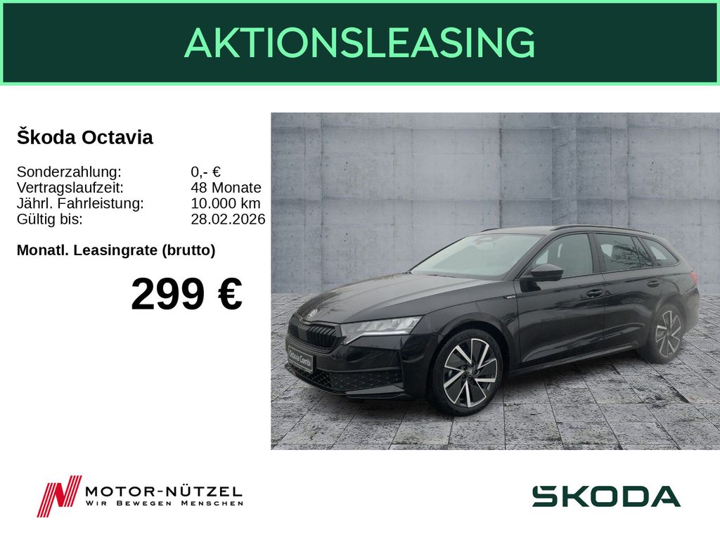 Octavia Combi Sportline 1.5 TSI RFK MUFO SHZ LED