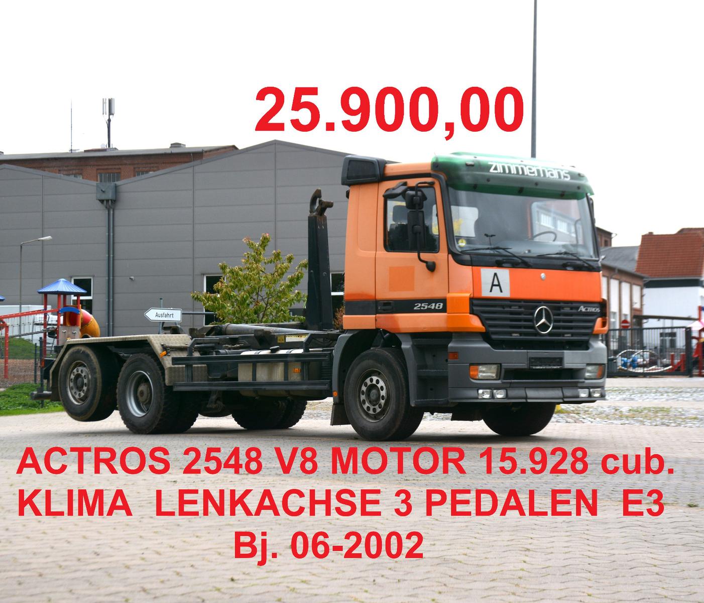 Mercedes-Benz ACTROS 2548 MP2 V8 MOTOR 3 PEDALEN KUPPLUNG