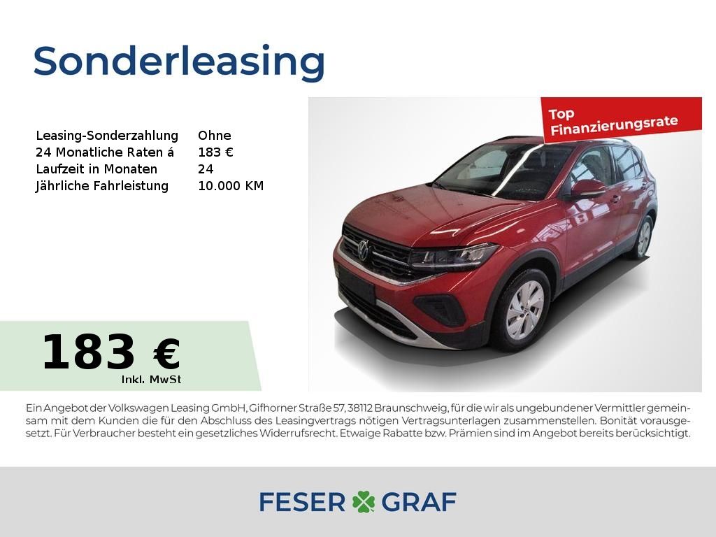Volkswagen T-Cross LIFE 1.0TSI 70kW 5-Gang Navi GJR ACC App