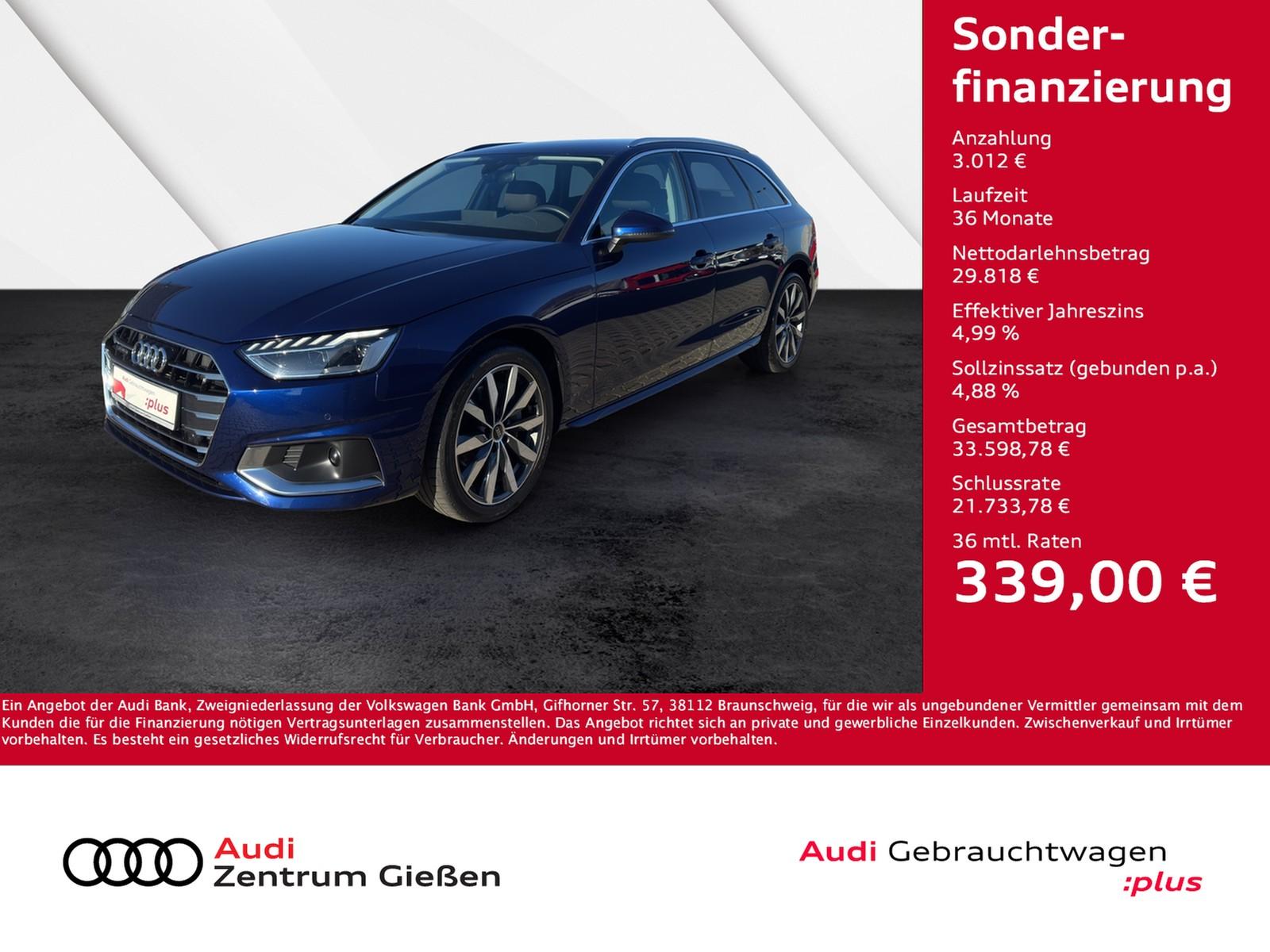 Audi A4 Avant 40 TDI quattro advanced Navi Kamera LED